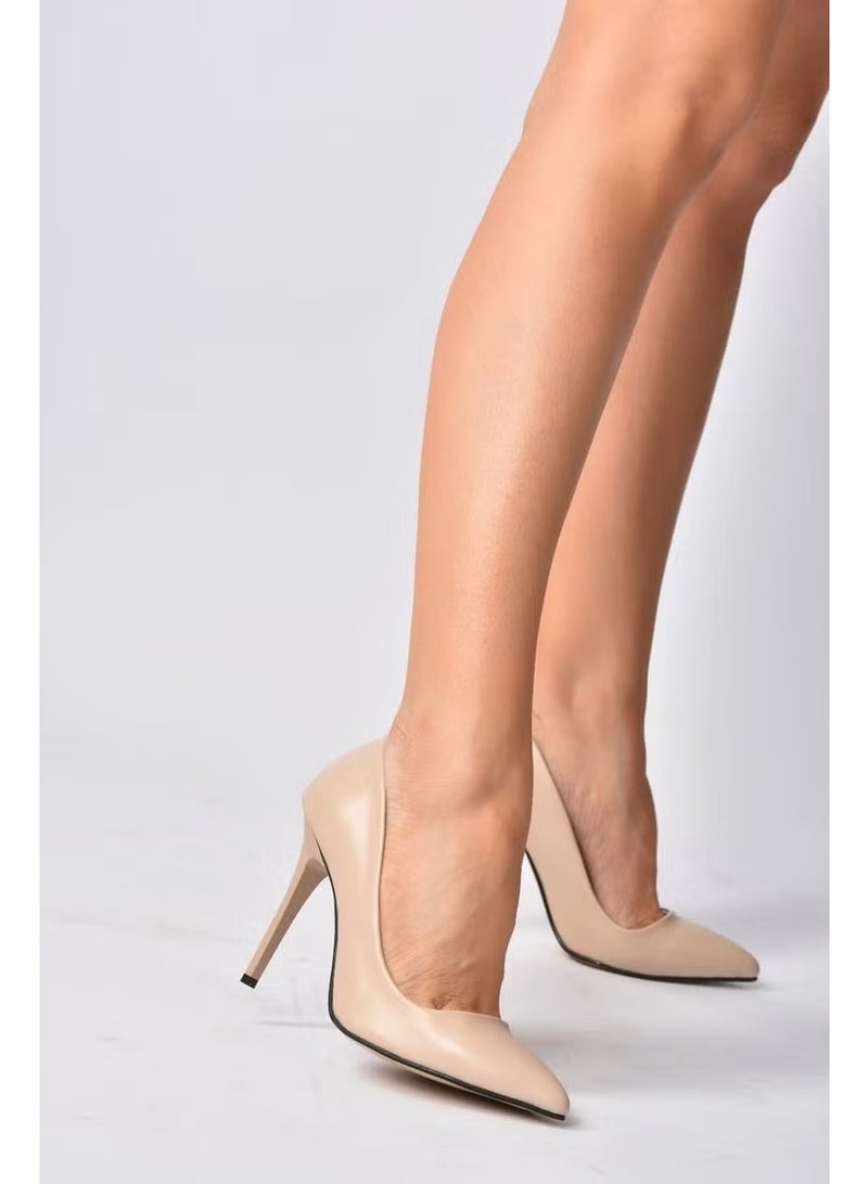 Fox Shoes أحذية نسائية بكعب باللون البيج 8922151909 - Image 1